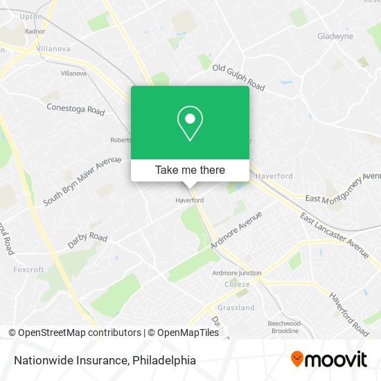 Mapa de Nationwide Insurance