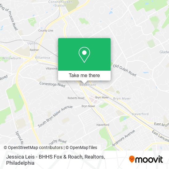 Mapa de Jessica Leis - BHHS Fox & Roach, Realtors