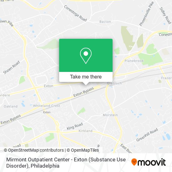 Mapa de Mirmont Outpatient Center - Exton (Substance Use Disorder)