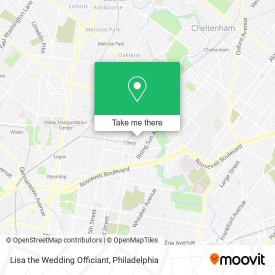 Lisa the Wedding Officiant map