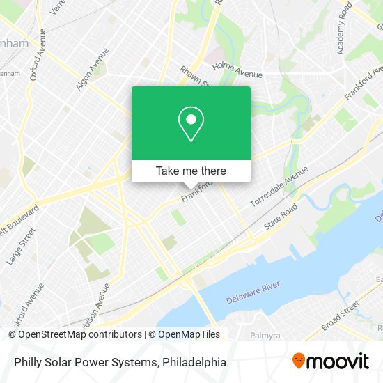 Philly Solar Power Systems map