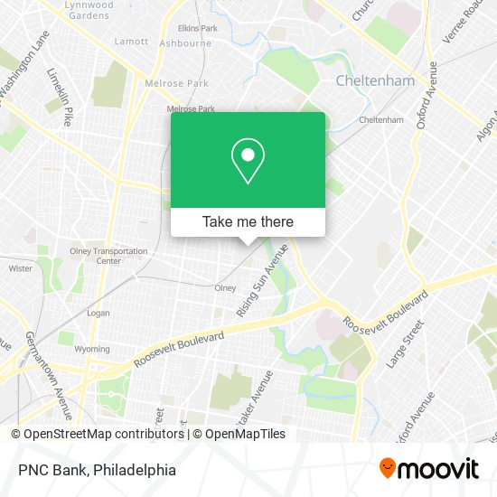 PNC Bank map