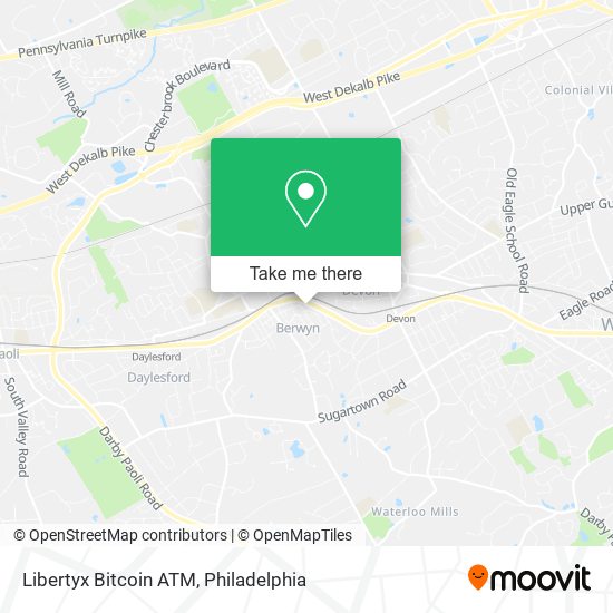 Mapa de Libertyx Bitcoin ATM