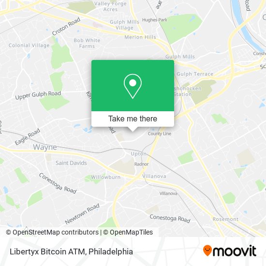 Mapa de Libertyx Bitcoin ATM