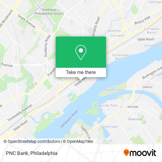 PNC Bank map