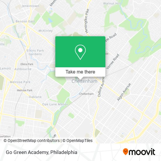 Go Green Academy map