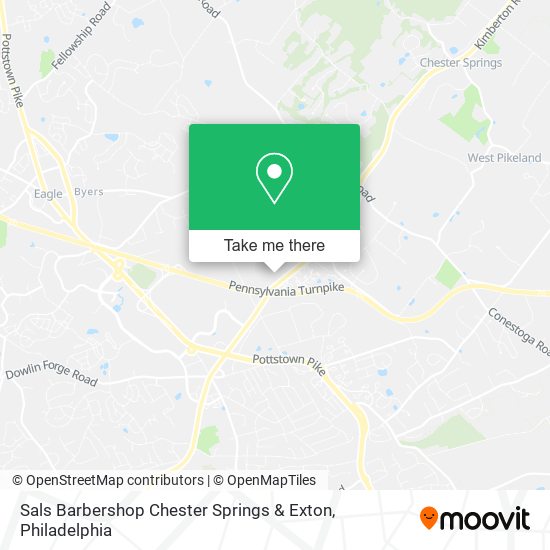Sals Barbershop Chester Springs & Exton map