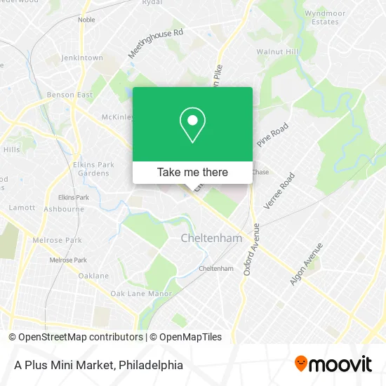 A Plus Mini Market map