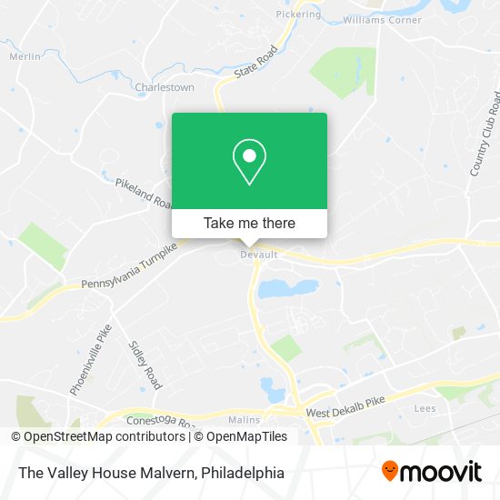 The Valley House Malvern map