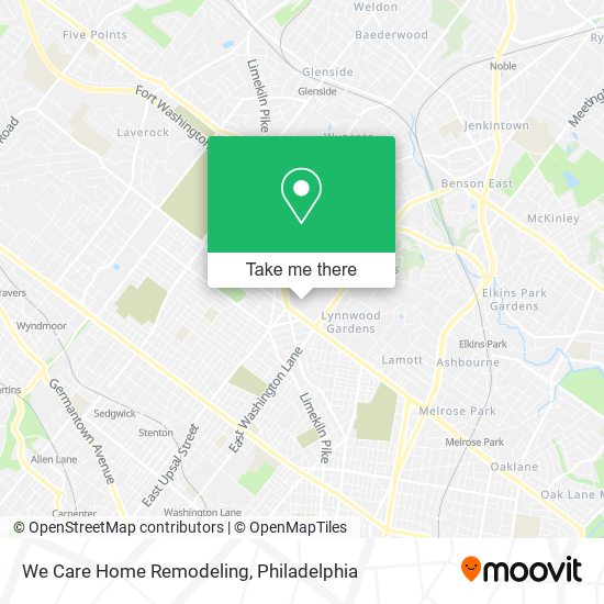 We Care Home Remodeling map