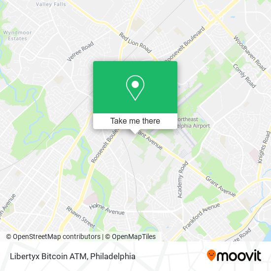 Mapa de Libertyx Bitcoin ATM