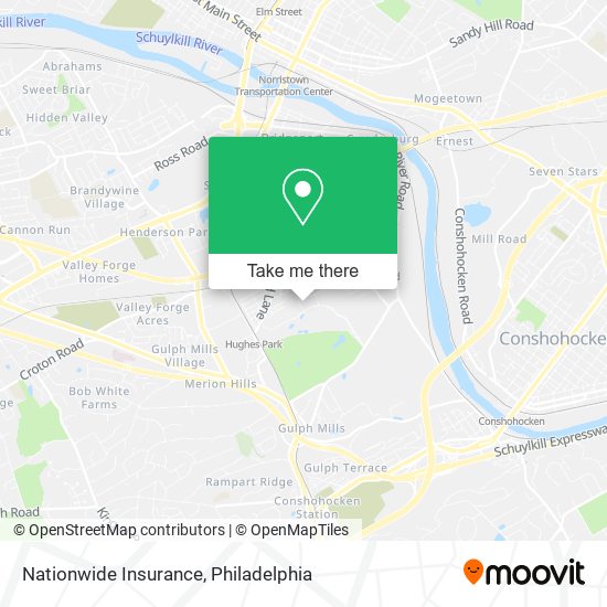 Mapa de Nationwide Insurance