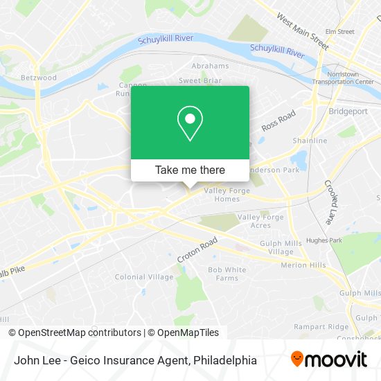 John Lee - Geico Insurance Agent map