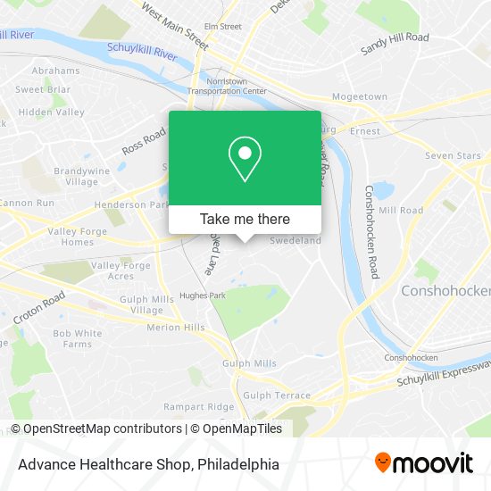 Mapa de Advance Healthcare Shop