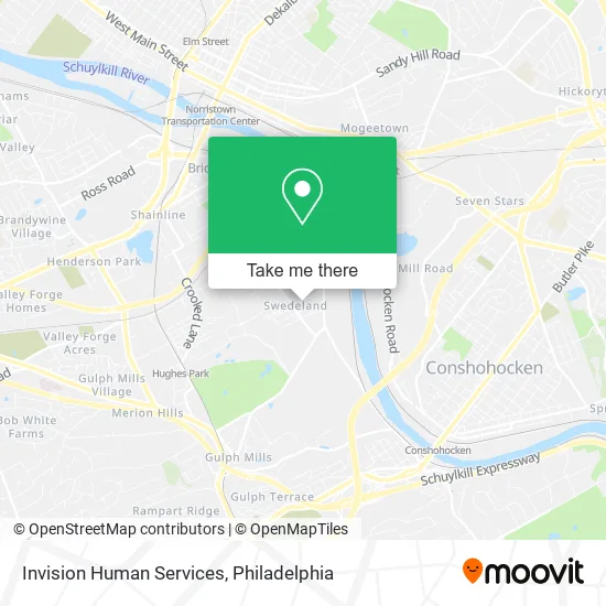 Invision Human Services map