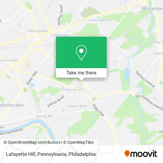 Mapa de Lafayette Hill, Pennsylvania