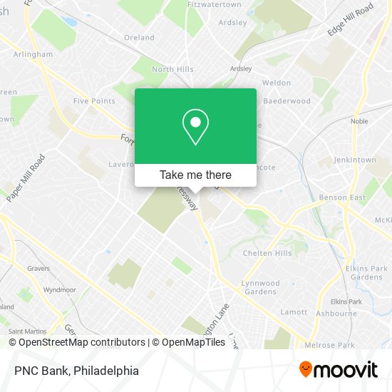 PNC Bank map