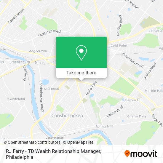 Mapa de RJ Ferry - TD Wealth Relationship Manager