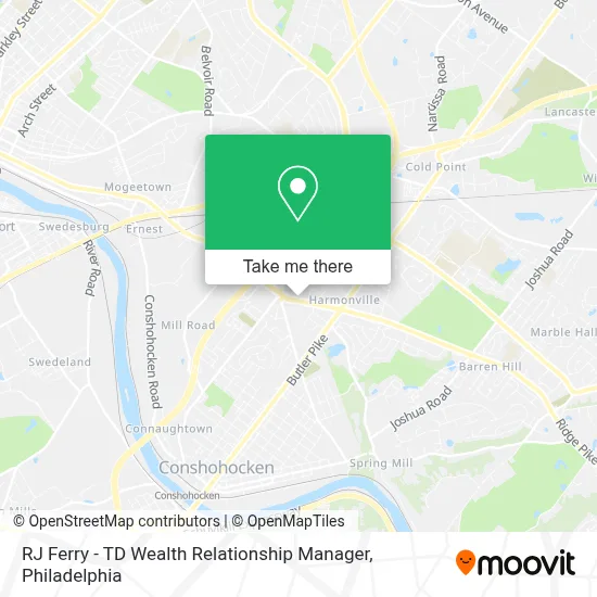 RJ Ferry - TD Wealth Relationship Manager map