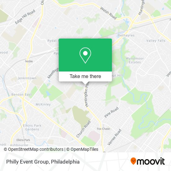 Mapa de Philly Event Group