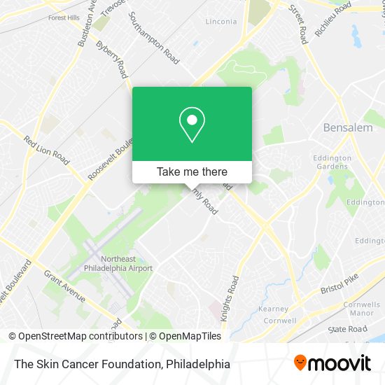 Mapa de The Skin Cancer Foundation