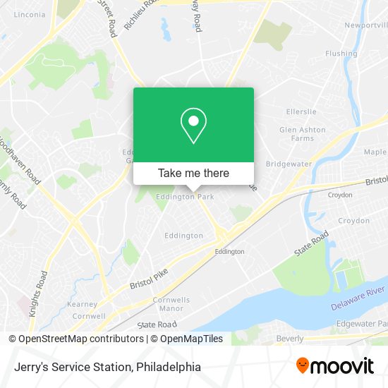 Jerry's Service Station map