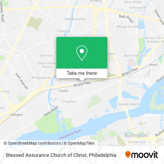 Blessed Assurance Church of Christ map