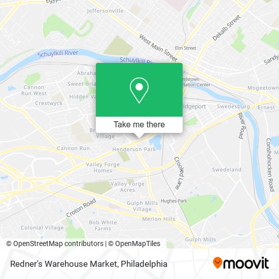 Mapa de Redner's Warehouse Market