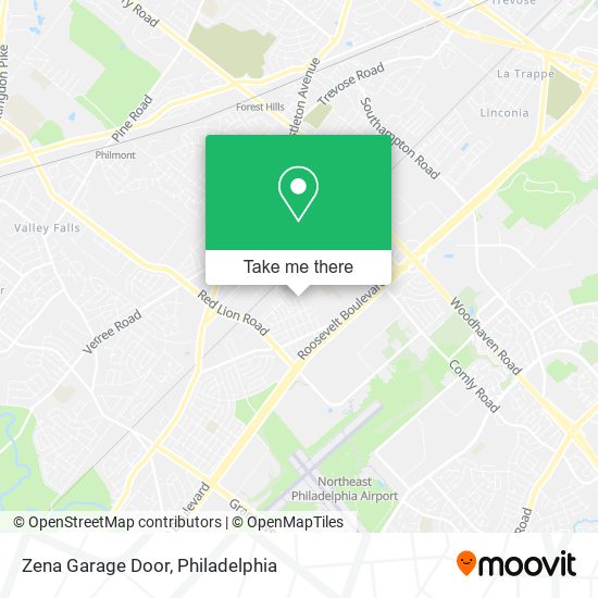 Zena Garage Door map