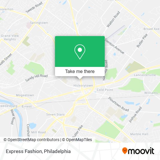 Express Fashion map