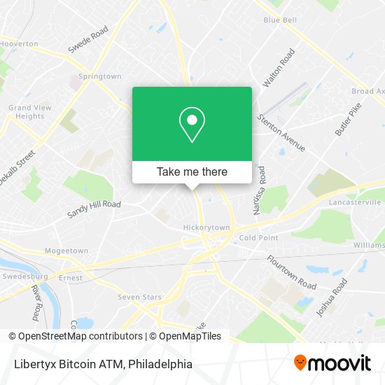 Mapa de Libertyx Bitcoin ATM