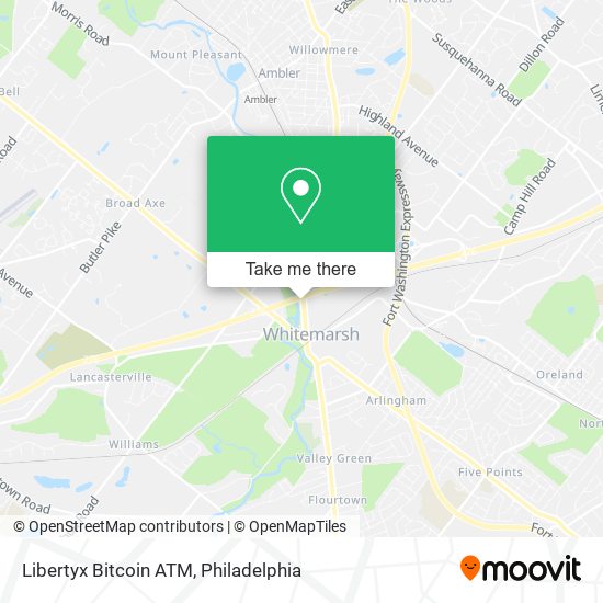 Mapa de Libertyx Bitcoin ATM