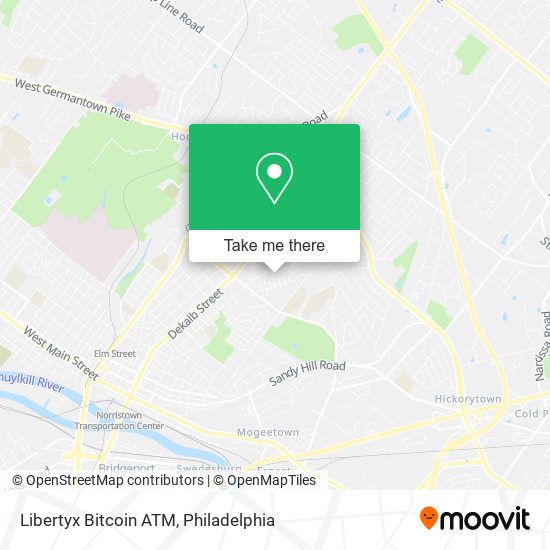 Mapa de Libertyx Bitcoin ATM