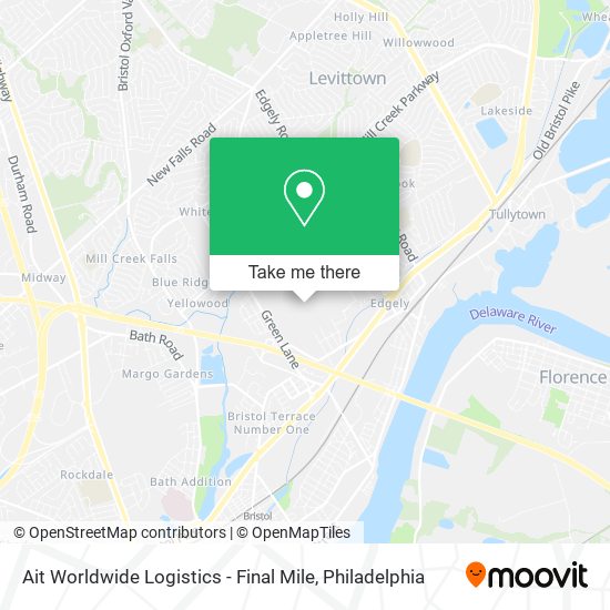 Mapa de Ait Worldwide Logistics - Final Mile