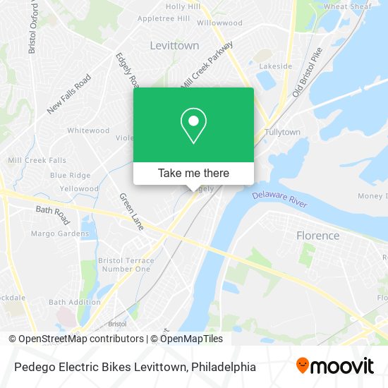 Pedego Electric Bikes Levittown map