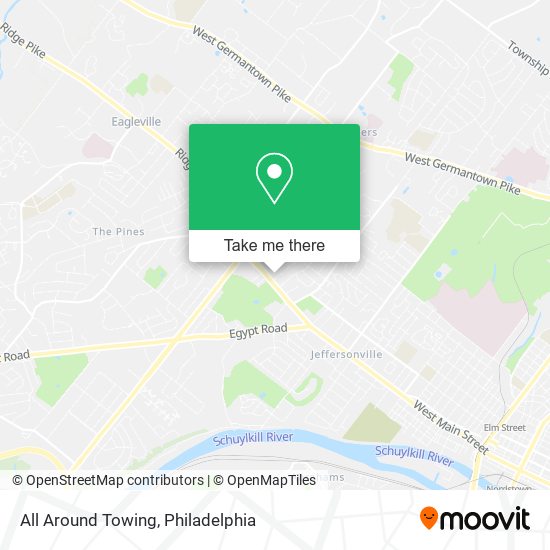 Mapa de All Around Towing