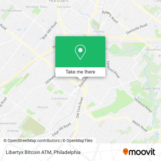 Mapa de Libertyx Bitcoin ATM