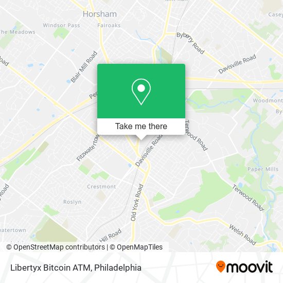 Mapa de Libertyx Bitcoin ATM