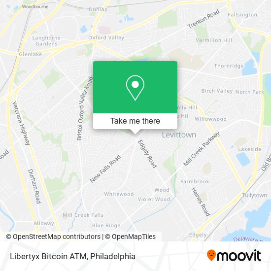 Mapa de Libertyx Bitcoin ATM