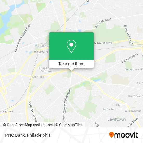 PNC Bank map