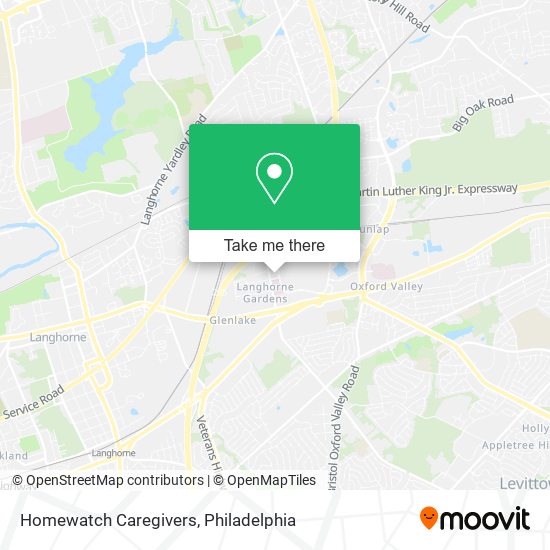 Mapa de Homewatch Caregivers