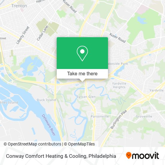 Conway Comfort Heating & Cooling map