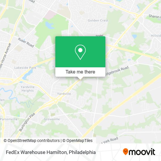 FedEx Warehouse Hamilton map