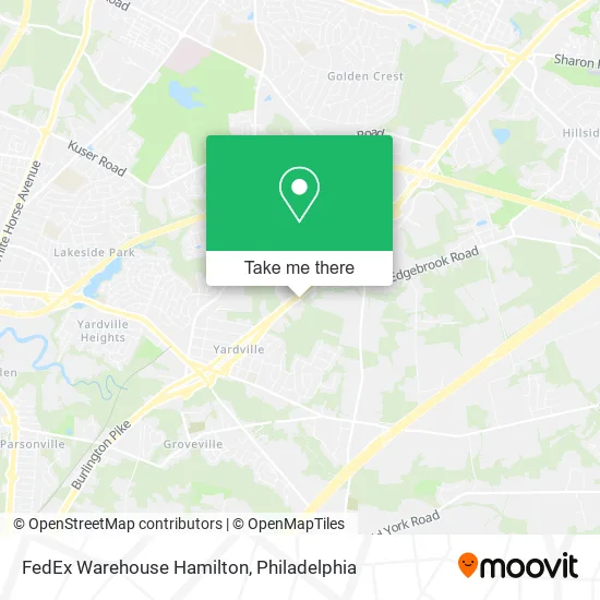 Mapa de FedEx Warehouse Hamilton