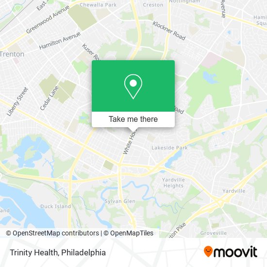 Trinity Health map