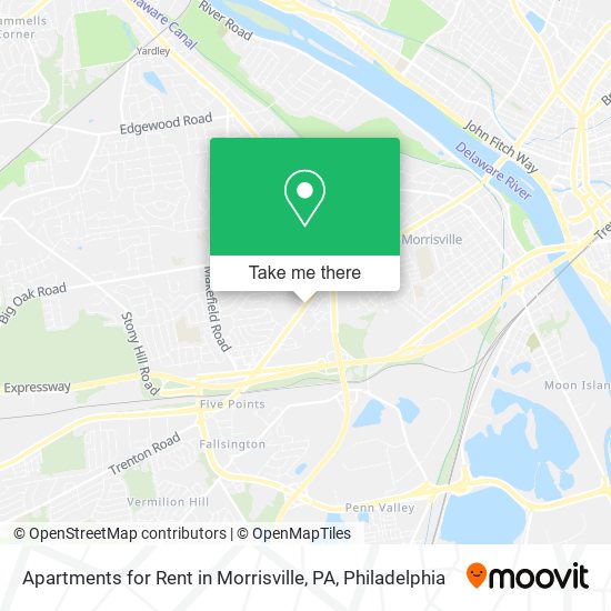 Mapa de Apartments for Rent in Morrisville, PA