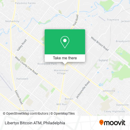 Mapa de Libertyx Bitcoin ATM