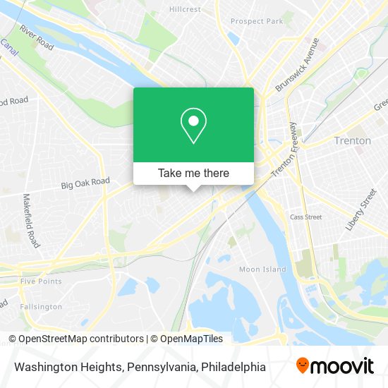 Mapa de Washington Heights, Pennsylvania