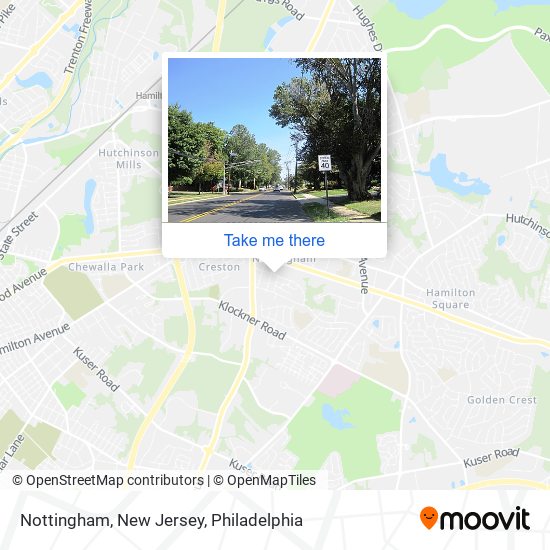 Nottingham, New Jersey map