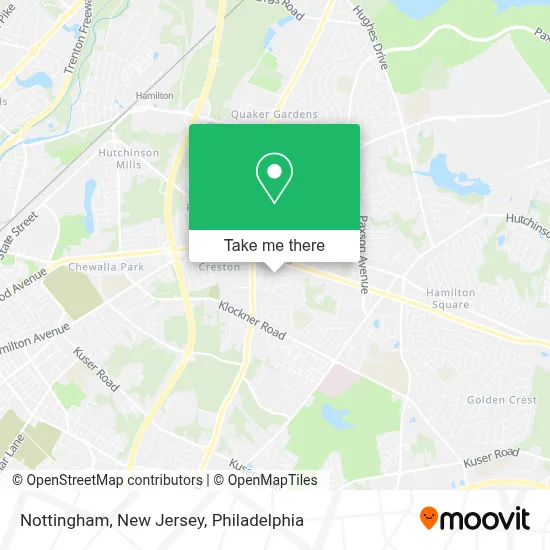 Nottingham, New Jersey map